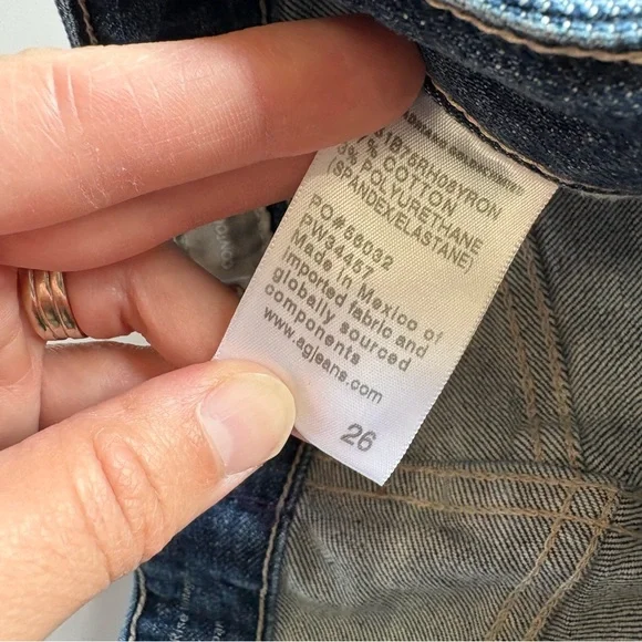 AG Adriano Goldschmied Women's 26 Dark Wash High Rise Alexxis Boot Jeans 360 - Picture 9 of 14